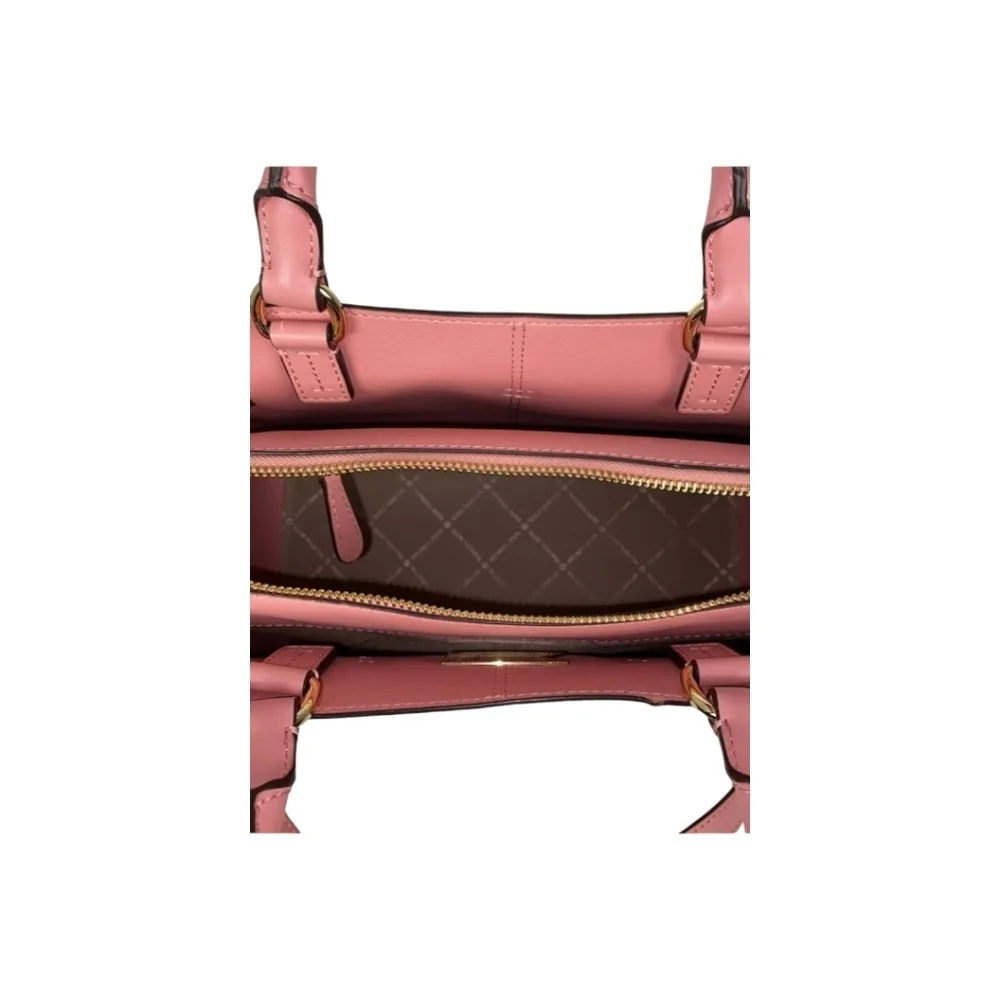 NWT MICHAEL KORS REED LARGE CENTER ZIP BELTED SATCHEL PRIMROSE SIGNATURE MULTI